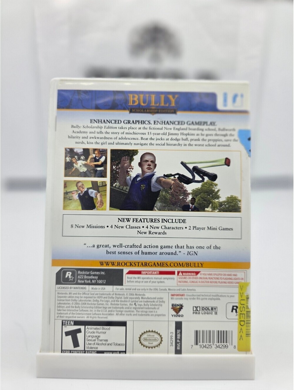 Bully Scholarship Edition CIB for Wii - Picture 2 of 3